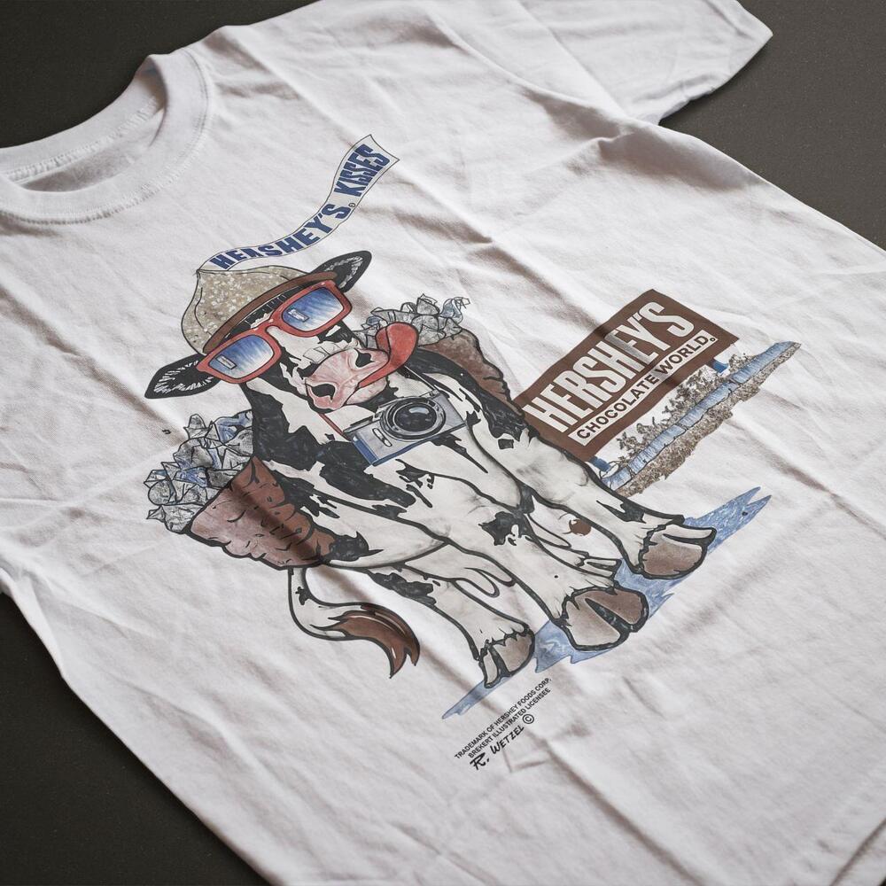 Style 90 Hershey Kisses Chocolate World Cow T-Shirt